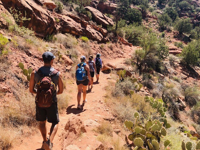 Group Hiking in Sedona